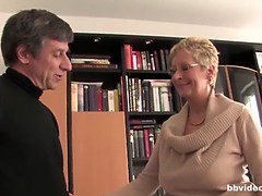 Cul, Beauté, Gros seins, Blonde, Allemand, Mamie, Masturbation, Chatte