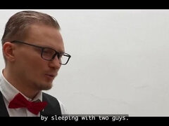 Vorstellungsgespräch, Schönheit, Blondine, Gehörnter ehemann, Europäisch, Freundin, Hardcore, Hd