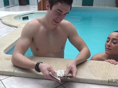 18, 浮気する, チェコ, お金, 小柄, ハメ撮り, 現実, 女子高生