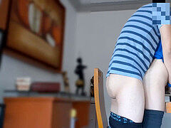 Universidad, Casero, Latina, Mexicano, Pequeña, Pov, Medias largas, Adolescente