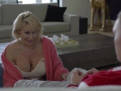 Grosser arsch, Grosser schwanz, Grosse titten, Blondine, Blasen, Hundestellung, Milf, Titten