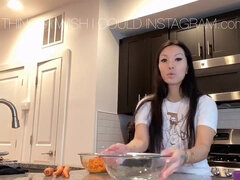 Baking Carrot Cake Muffins while pummeling myself