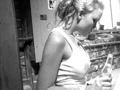 Petite, blonds, finger-tickled