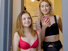 18, お尻, フェラチオ, 女 人男 人, なめる, コキ, ティーン, 三人