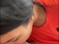 18 jahre, Leie, Blasen, Braunhaarige, Schwanz, Französisch, Selbstgemacht, Pov