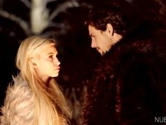 ブロンド, フェラチオ, バック, 指いじり, 毛深い, キス, アウトドア, ティーン