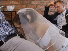 Blasen, Braut, Gehörnter ehemann, Tschechisch, Hd, Strümpfe, Jungendliche (18+), Hochzeit