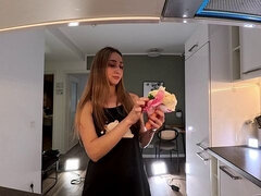 Любители, Большая жопа, Брюнетки, Женщины, На кухне, Трусики, Реалити, Атлас
