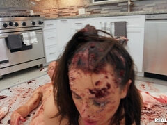 茶髪の, ハードコア, キッチン, 自然山雀, オマンコ