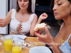 Gros cul, Gros seins, Gorge profonde, En levrette, Hard, Fait maison, Lesbienne, Pute