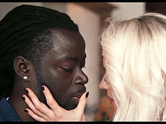 Grote lul, Zwart, Sperma in mond, Kokhalzen, Slipje, Tietenklus