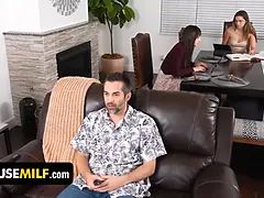 Passive step mom Lexi Luna & step daughter blair hudson are stepdaddy's free-for-all use Sex Toys - freeuse cougar