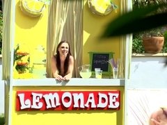 お尻, 舞台裏, フェラチオ, 茶髪の, チン, 自然山雀, 三人, おもちゃ