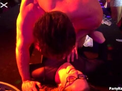 デカチン, ブロンド, フェラチオ, 女, 手コキする, 異人種間, キス, 下着