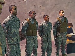 Anal, Army, Blowjob, Gay, Handjob, Shower, Tattoo, Uniform
