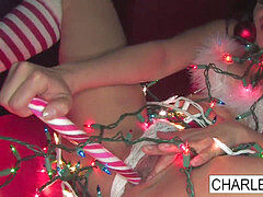 Charley Gets Some Christmas cock