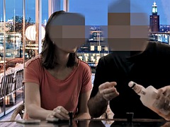 Enthousiasteling, Pijpbeurt, Sperma shot, Sperma in gezicht, Latijnse vrouw, Buiten, Openbaar, Vrouw