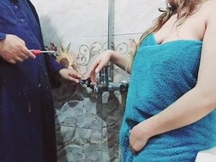 Bathroom, Cuckold, Homemade, Indian, Maid, Wife