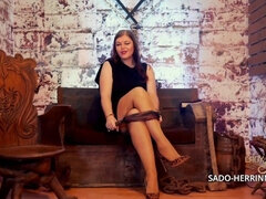 Weibliche domination, Fetisch, Milf, Herrin, Orgasmus, Strumpfhose, Pov, Sklave