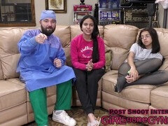 Alix Avery goes through a gyno exam with a twist of femdom humiliation