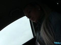 Amateur, Mamada, Autobús, Coche, Engañando, Al aire libre, Pov, Tetas