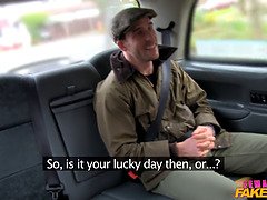 Tattooed British babe Ava Austen gets fucked by a British farmer in her London cab