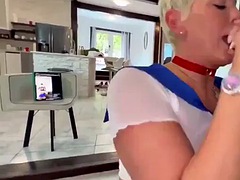 Enthousiasteling, Anaal, Zwart, Blond, Pijpbeurt, Zwart, Hardcore, Rijpe lesbienne