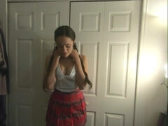 18 ans, Amateur, Brunette brune, Hard, Fait maison, Pov, Nénés, Mouillée