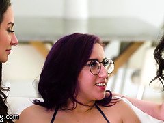 美人, 茶髪の, 淫乱熟女, オマンコ, 現実, タトゥー, 三人, オッパイの