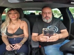 素人, アナル, フェラチオ, 茶髪の, 巨乳な, 車, パーティ, オマンコ