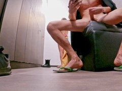 Bad, Geschnappt, Flashen, Nackt, Pool, Öffentlich, Toilette