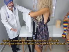 Amateur, Pareja, Corrida, Examen, Pequeña, Ruso, Chorro, Madrastra