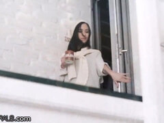 Schlampe, Blasen, Paar, Kehlenfick, Schwanz, Muschi, Weibliche ejakulation, Titten