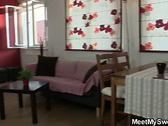美人, ブロンド, フェラチオ, イマラチオ, フォアサム, 淫乱熟女, 母, 義母