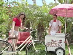 茶髪の, バック, 天然, 自然山雀, アウトドア, 小柄, コキ, オッパイの