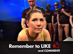 Mamada, Bukkake, Extremo, Corridas faciales, Grupo, Alemán, Chupando