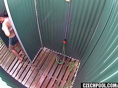 素人, Hd, 淫乱熟女, プール, 公共, 現実, シャワー, のぞき