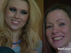 Blasen, Britisch, Paar, Fetisch, Lecken, Muschi, Rasiert, Flotter dreier