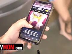 ブロンド, フェラチオ, イく瞬間, Hd, 巨大, 異人種間, 息子, オッパイの