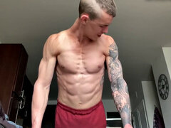 Leie, In den arsch, Spermaladung, Handjob, Wichsen, Masturbation, Tätowierung, Spielzeuge