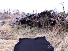 Mamada, Corrida, Peludo, Japonés, Al aire libre