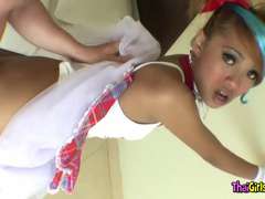 Asiatisch, Blasen, Thai, Hure