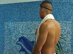 Cute blonde German doll assfucked in the gangbang action