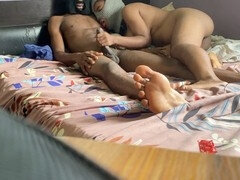 Africain, Grosse bite, Cocu, Noir ébène, Fait maison, Masque, Chevaucher, Adolescente