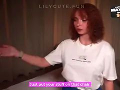 18 ans, Face assise, Faciale, Gants, Hd, Latex, Petite femme, Chevaucher