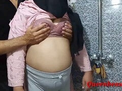 Asiático, Cuarto de baño, Linda, Indio, Tetas naturales, Oficina, Coño, Secretaria