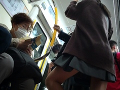 Asiático, Hd, Japonés, Al aire libre, Público, Colegiala, Bajo la falda