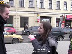 Geld, Roodharige vrouw, Slikken, Tatoeage, Trio