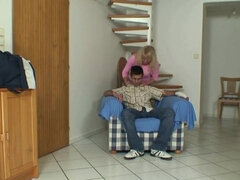 Leie, Blondine, Blasen, Oma, Hd, Lingerie, Muschi, Reiten