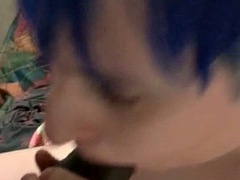 Leie, Schwarz, Blasen, Paar, Interrassisch, Pov, Transfrau, Titten